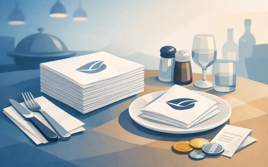 Ile kosztują serwetki z logo w gastronomii