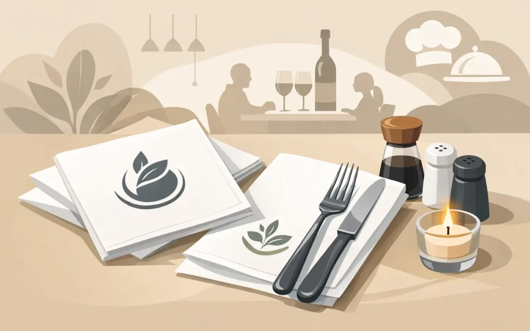 Nadruk na serwetkach dla restauracji – czy warto