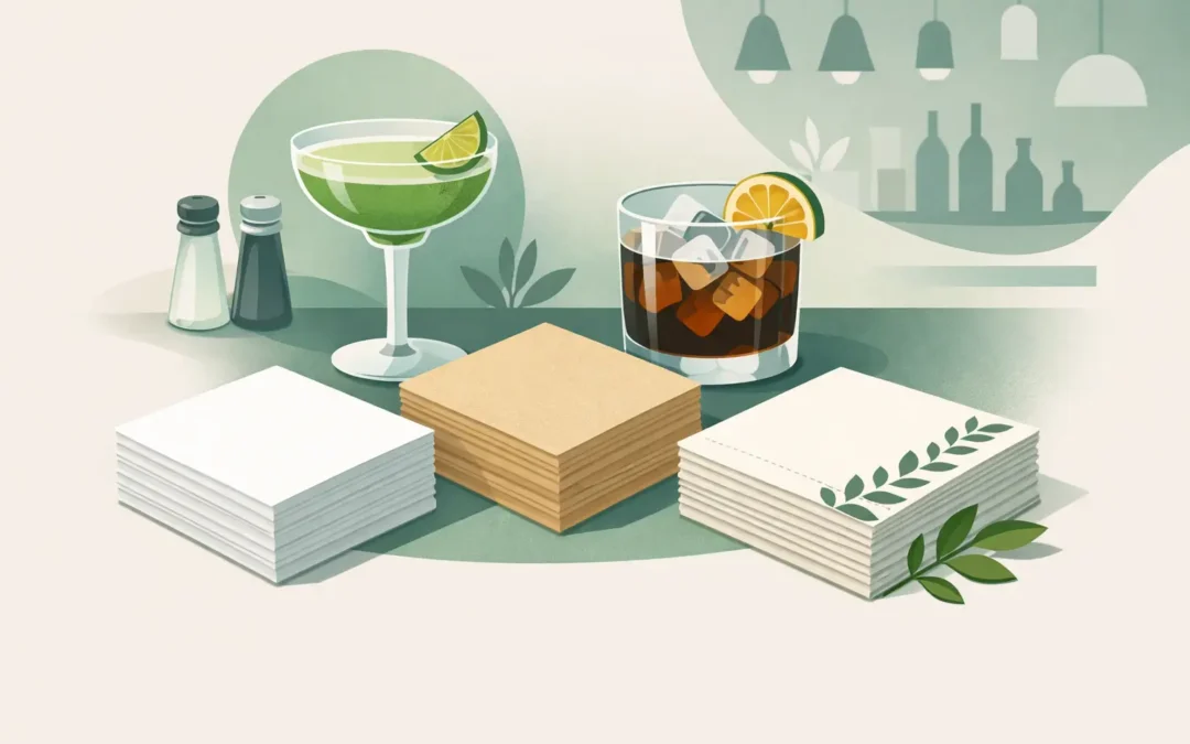 Serwetki 25×25 do baru – jaki wariant wybrać