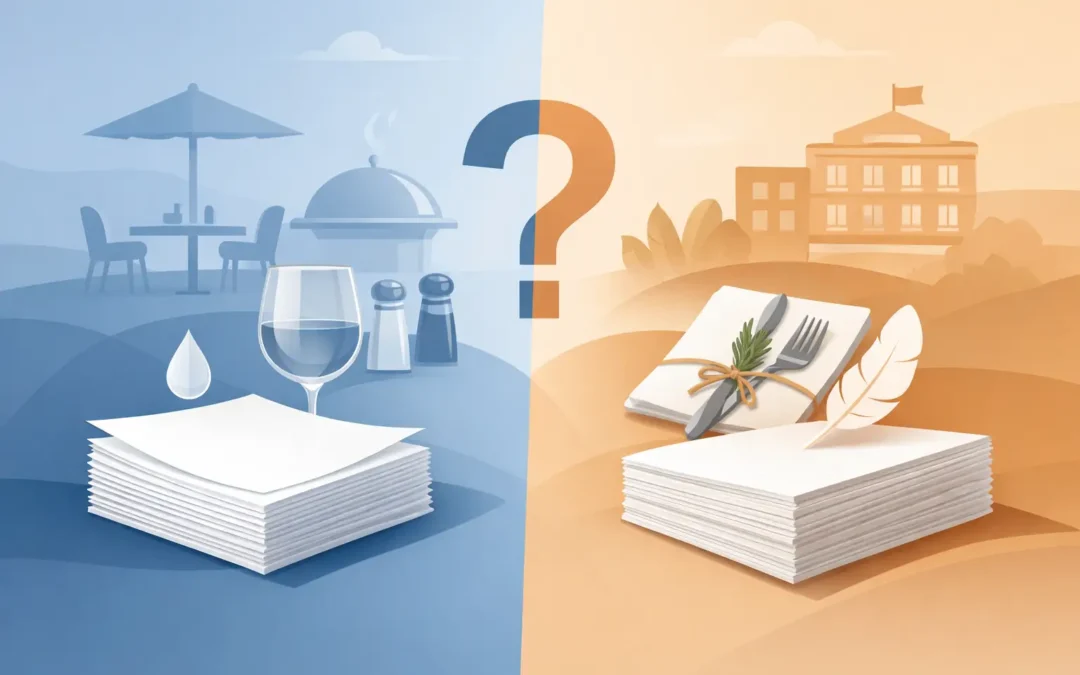 Tissue czy airlaid w HoReCa – co wybrać?
