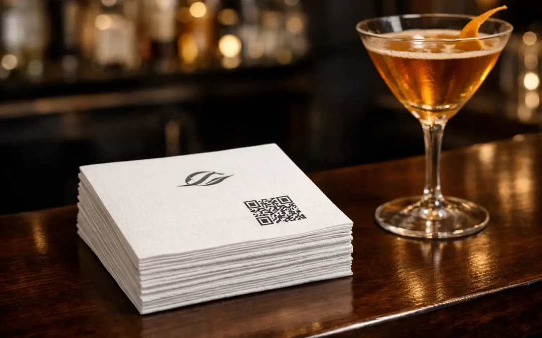 Serwetki z QR code dla restauracji i hoteli